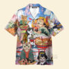 Cat Samurai With Ramen Lovely - Hawaiian Shirt