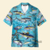 Fishing Tuna Fish In The Blue Sea - Hawaiian Shirt