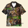 Billiard Dogs Play Billiard Funny - Gift For Dog Lovers - Hawaiian Shirt