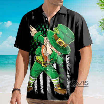 St. Patrick Day Leprechauns And Funny Pose - Hawaiian Shirt