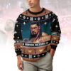 Roman Reigns WWE Christmas Ugly Sweater