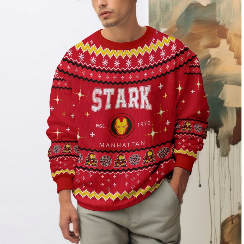 Tony Stark IRM Marvel Ugly Sweater