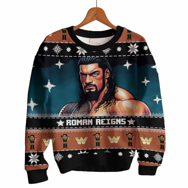 Roman Reigns WWE Christmas Ugly Sweater