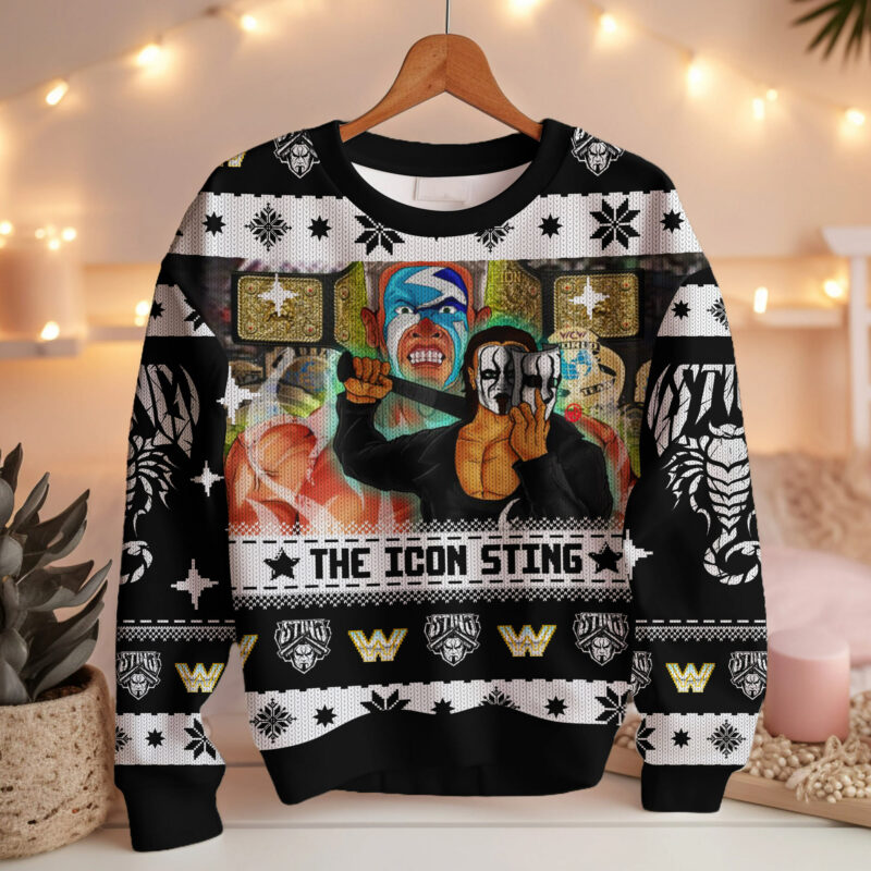 The Icon Sting WWE Christmas Ugly Sweater