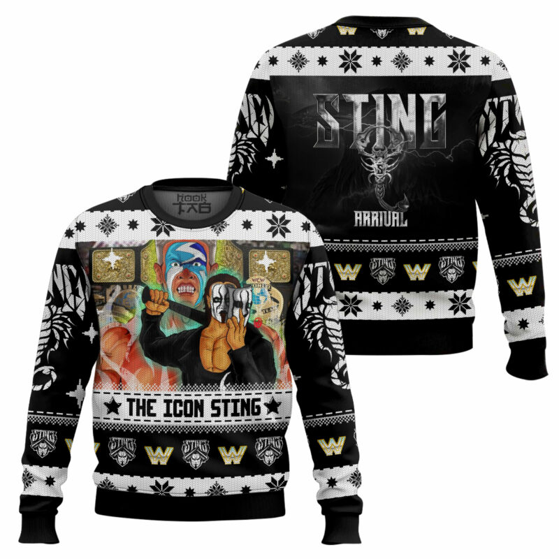 The Icon Sting WWE Christmas Ugly Sweater