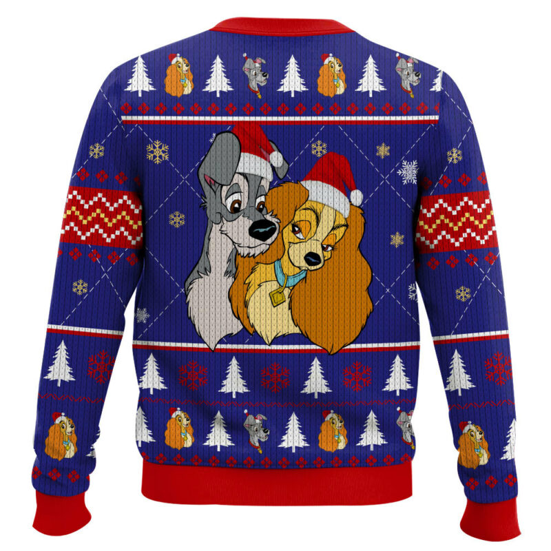 Lady and The Tramp Spaghetti Ugly Sweater