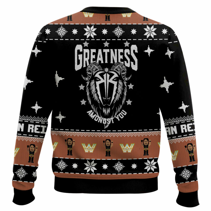 Roman Reigns WWE Christmas Ugly Sweater