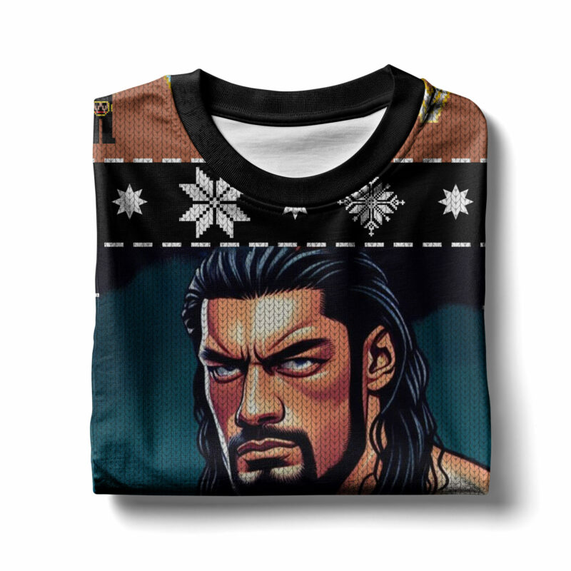 Roman Reigns WWE Christmas Ugly Sweater