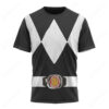 Mighty Morphin Black T-shirt ,Power Rangers T-shirt