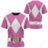 Mighty Morphin Pink T-shirt ,Power Rangers T-shirt