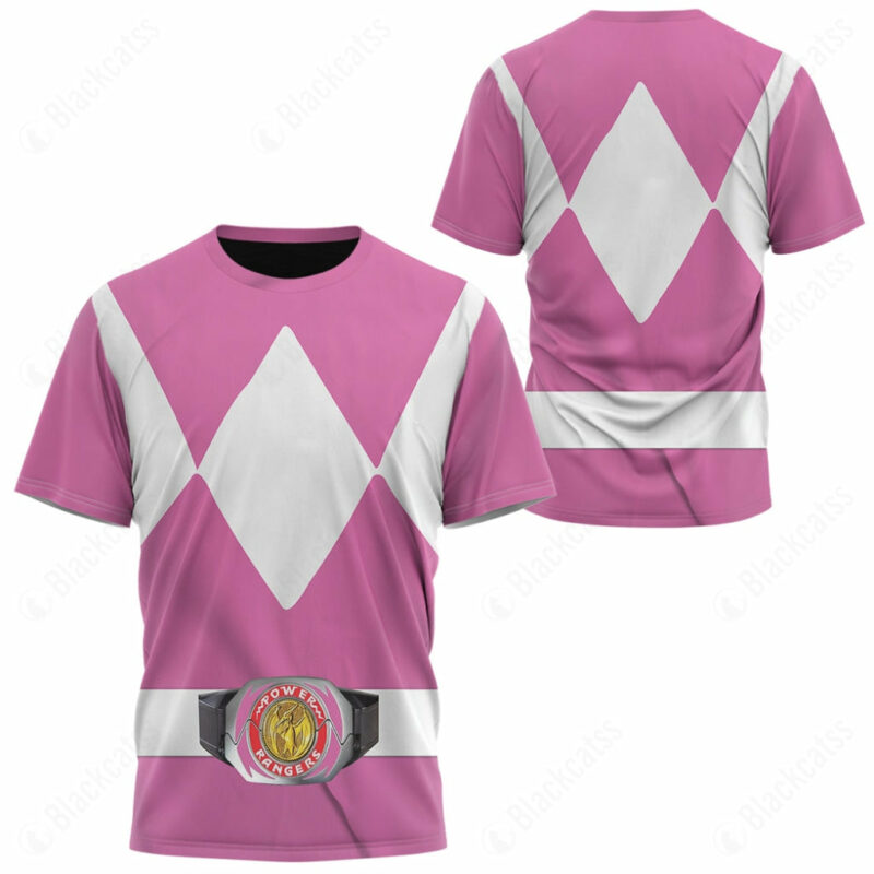 Mighty Morphin Pink T-shirt ,Power Rangers T-shirt