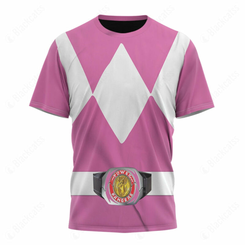 Mighty Morphin Pink T-shirt ,Power Rangers T-shirt