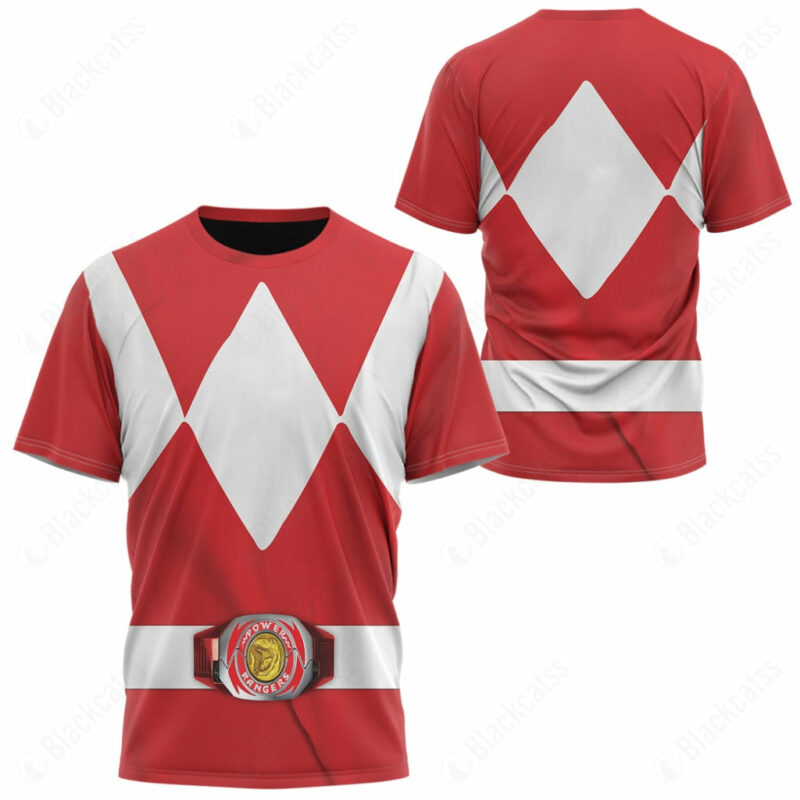 Mighty Morphin Red T-shirt ,Power Rangers T-shirt