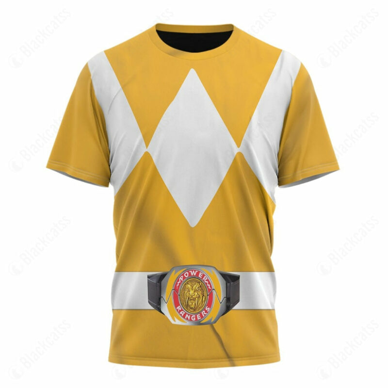 Mighty Morphin Yellow T-shirt ,Power Rangers T-shirt