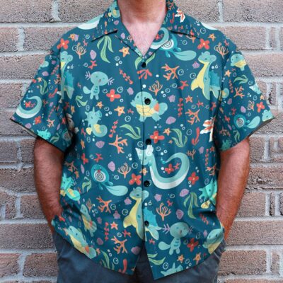 Water Pokemon Pattern - Hawaiian Shirt