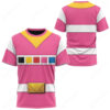 Pink Power Rangers In Space T-shirt ,Power Rangers T-shirt