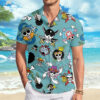 Strawhats Jolly Roger One Piece Men's Short Sleeve Button Up Hawaiian Shirt