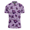 Gengar Pattern Pokemon Polo Shirt