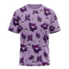 Gengar Pattern Pokemon T-shirt