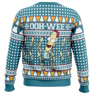 Mr. Poopybutthole Ohh Wee Rick n Morty Ugly Christmas Sweater