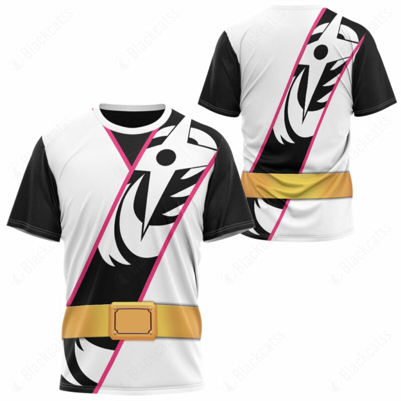 Power Rangers Ninja Steel White Ranger Hoodie T-shirt, Power Rangers T-shirt