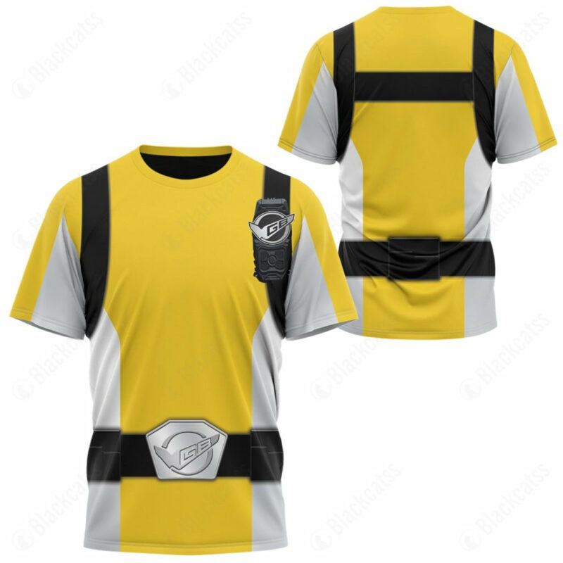 Power Rangers Beast Morphers Yellow T-shirt ,Power Rangers T-shirt