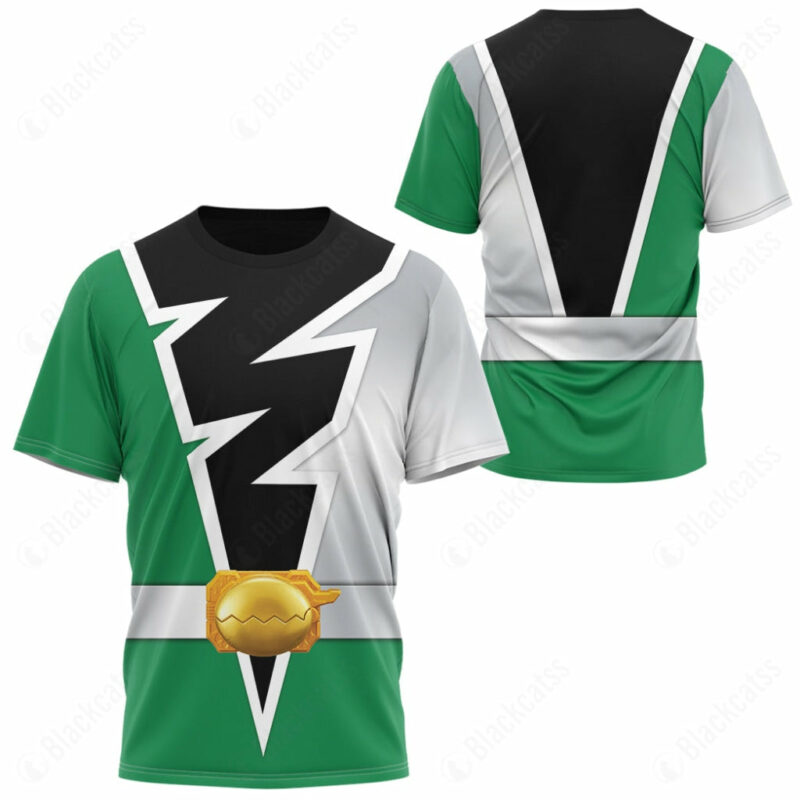 Power Rangers Dino Fury Green Ranger T-shirt ,Power Rangers T-shirt