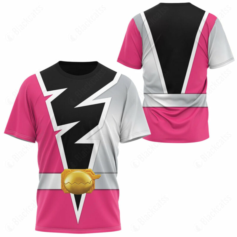 Power Rangers Dino Fury Pink Ranger T-shirt ,Power Rangers T-shirt