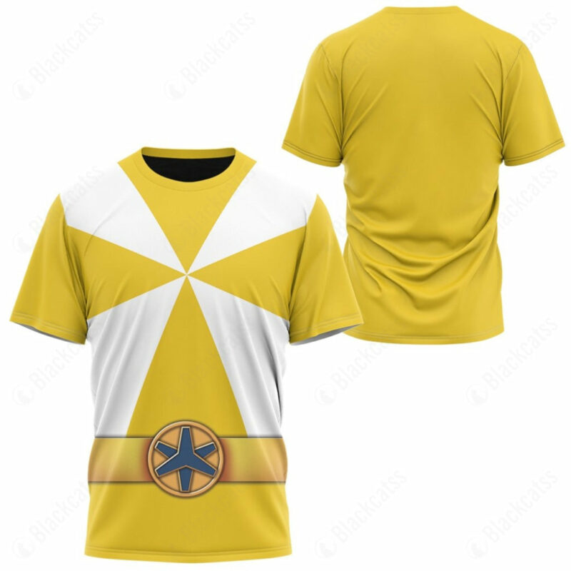 Power Rangers Lightspeed Rescue Yellow Ranger T-shirt ,Power Rangers T-shirt