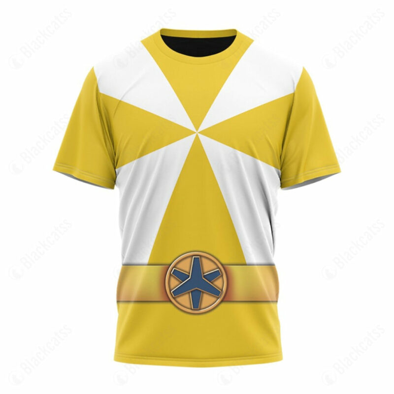 Power Rangers Lightspeed Rescue Yellow Ranger T-shirt ,Power Rangers T-shirt