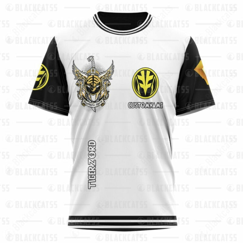 Power Rangers Mighty Morphin Tigerzord Name T-shirt ,Power Rangers T-shirt