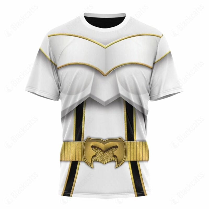 Power Rangers Mystic Force White Ranger T-shirt ,Power Rangers T-shirt