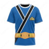 Power Rangers Samurai Blue Ranger T-shirt ,Power Rangers T-shirt