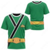 Power Rangers Samurai Green Ranger T-shirt ,Power Rangers T-shirt