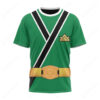 Power Rangers Samurai Green Ranger T-shirt ,Power Rangers T-shirt