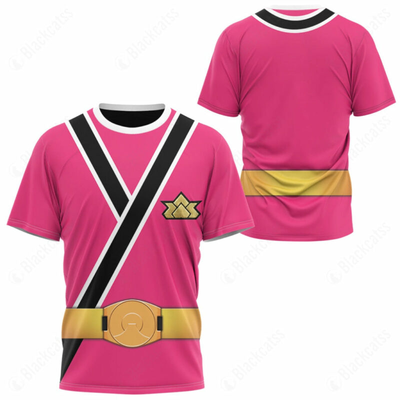 Power Rangers Samurai Pink Ranger T-shirt ,Power Rangers T-shirt