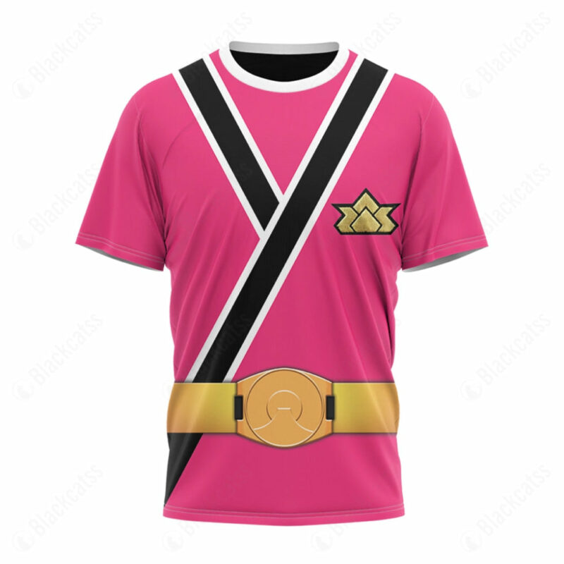 Power Rangers Samurai Pink Ranger T-shirt ,Power Rangers T-shirt