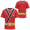 Power Rangers Samurai Red Ranger T-shirt ,Power Rangers T-shirt