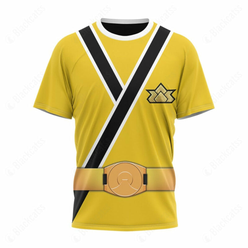 Power Rangers Samurai Yellow Ranger T-shirt ,Power Rangers T-shirt