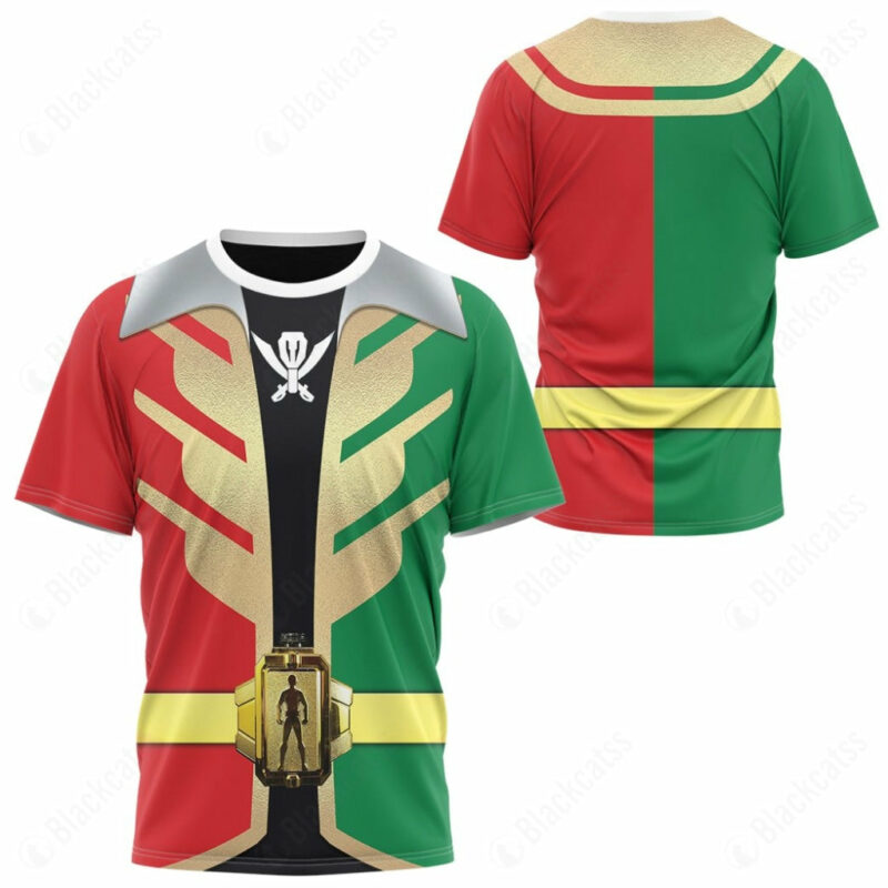 Power Rangers Super Megaforce Christmas Ranger Cosplay T-shirt ,Power Rangers T-shirt