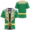 Power Rangers Super Megaforce Green Ranger Cosplay T-shirt ,Power Rangers T-shirt