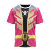 Power Rangers Super Megaforce Pink Ranger Cosplay T-shirt ,Power Rangers T-shirt