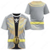 Power Rangers Super Megaforce Silver Ranger Cosplay T-shirt ,Power Rangers T-shirt