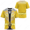 Power Rangers Super Megaforce Yellow Ranger Cosplay T-shirt ,Power Rangers T-shirt