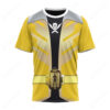 Power Rangers Super Megaforce Yellow Ranger Cosplay T-shirt ,Power Rangers T-shirt