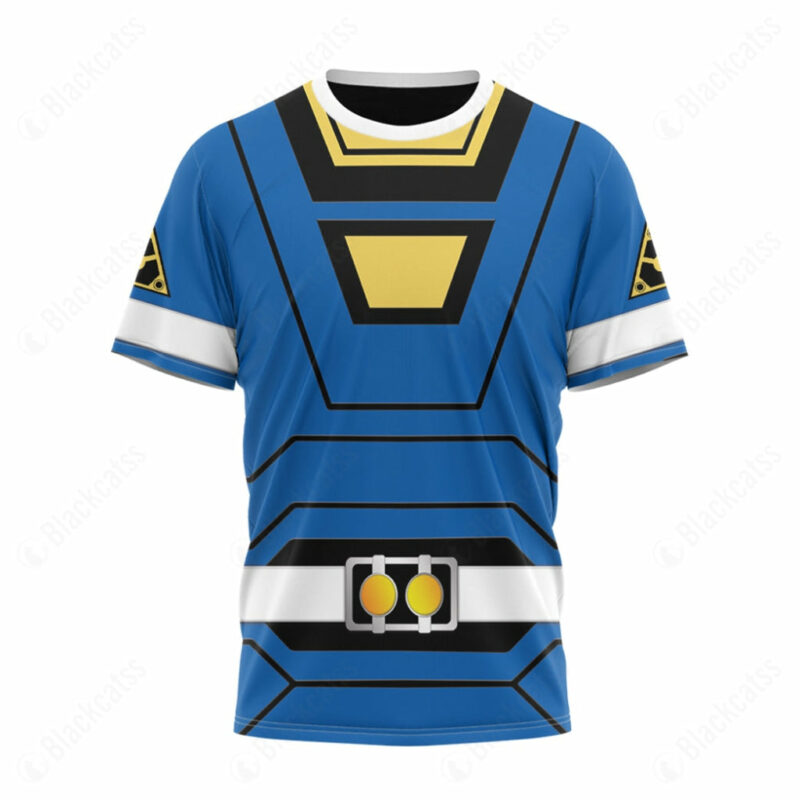 Power Rangers Turbo Blue Ranger T-shirt ,Power Rangers T-shirt