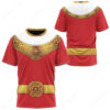 Red Power Rangers Zeo T-shirt ,Power Rangers T-shirt