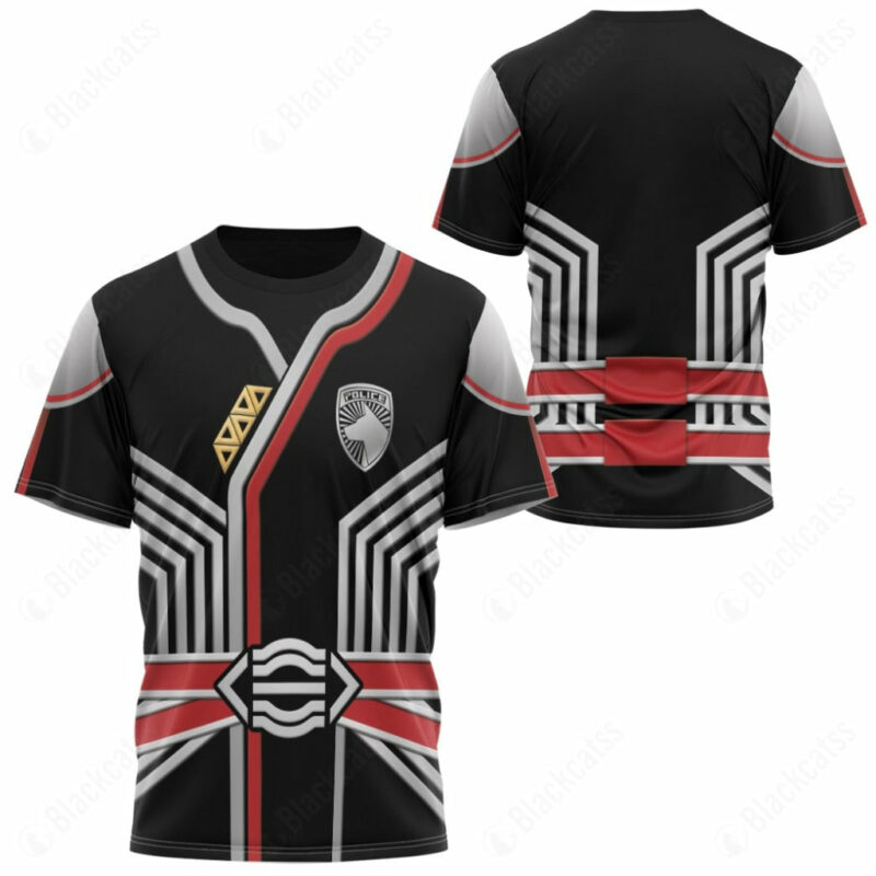 S.P.D Power Rangers Commander Anubis Cruger Shadow Ranger T-shirt ,Power Rangers T-shirt