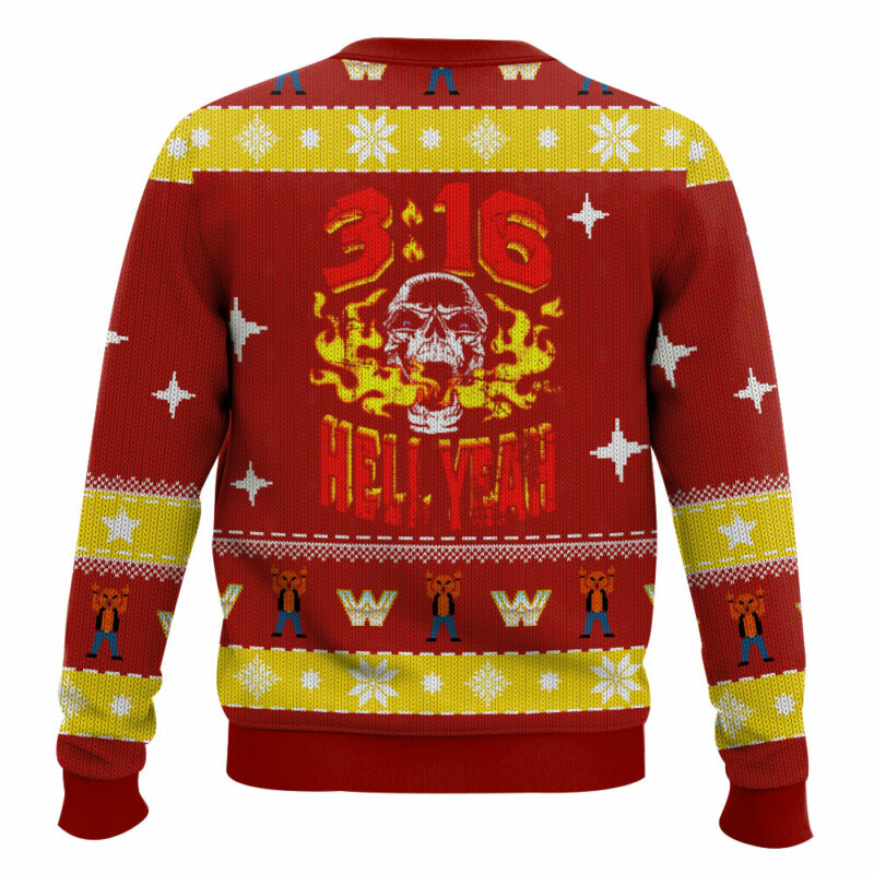 Steve Austin WWE Christmas Ugly Sweater