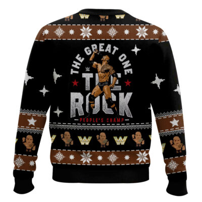 The Rock WWE Christmas Ugly Sweater